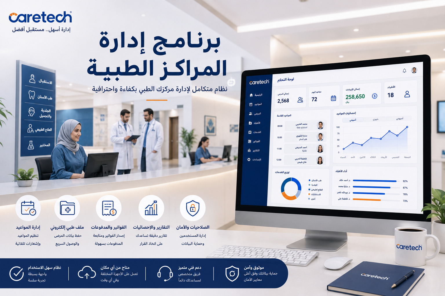 برنامج ادارة المراكز الطبية